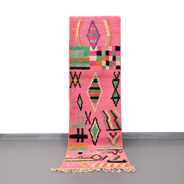 Moroccan Vintage Runner Rug 2.4 x 8.5 feet / 73 x 260 cm - Ettilux Home